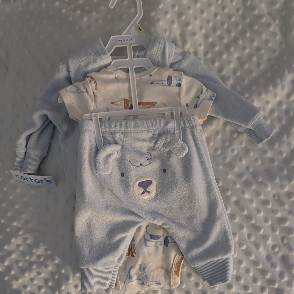 Carter's Blue Bear Baby Set